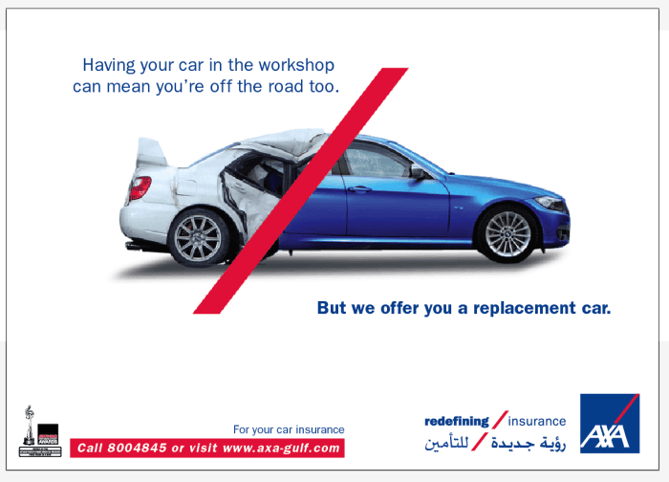 advertisement axa mansard insurance
