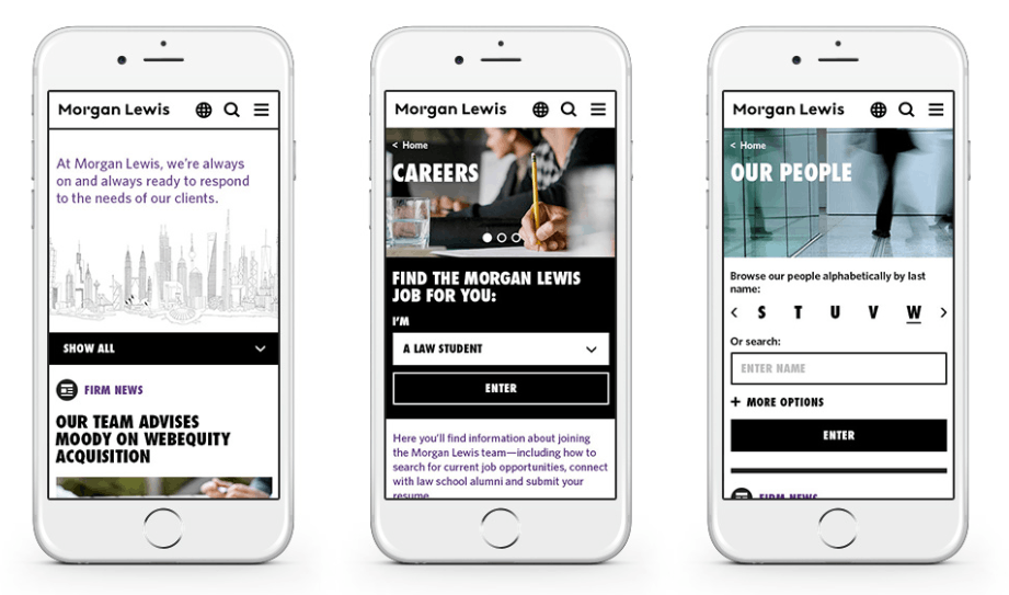 law firm Morgan Lewis going digital with mobile application