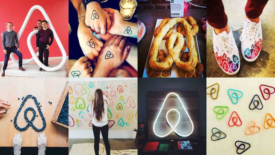 examples of corporate identity to airbnb