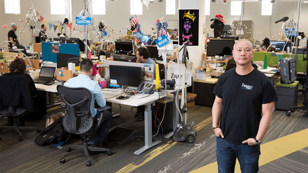 Zappos office with Tony Hsieh