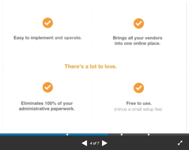 powerpoint slide with key benefits