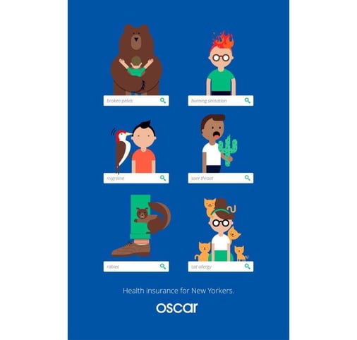 branding ad Oscar Health insurance