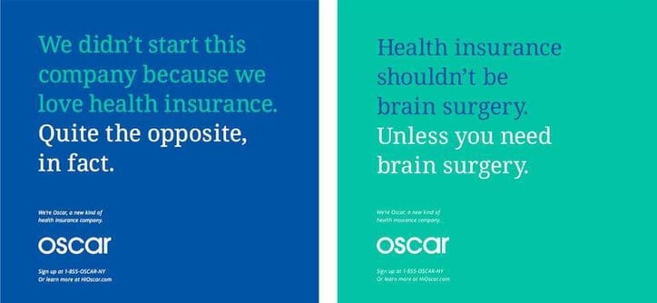 branding example Oscar Health